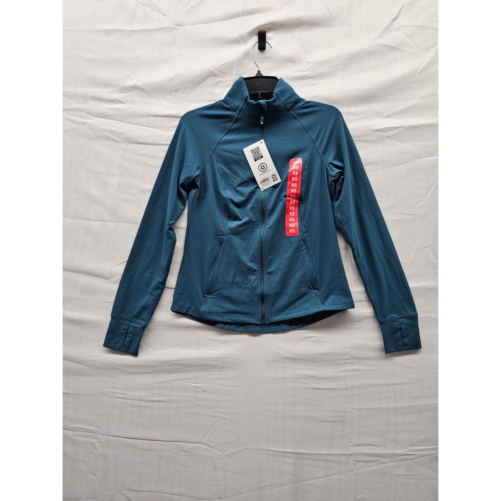 Member's Mark Womens Everyday Active Jacket Turquoise XS LBSS12519 UPF 50 NEW